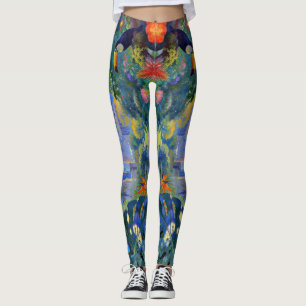 Leggings Quand la faune observe Manhattan – Un paysage urba