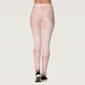 Leggings Quartz rose or Rose Marbre brillant (Dos)