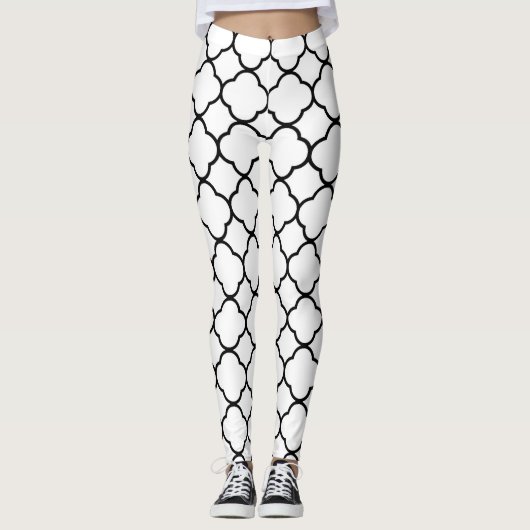Leggings Quaterfoil blanc (Devant)