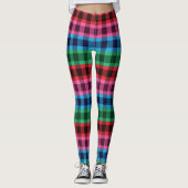 Leggings Quatre couleurs plaid motif (Devant)