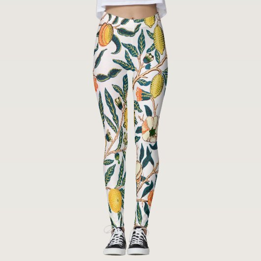 Leggings Quatre fruits, William Morris (Devant)