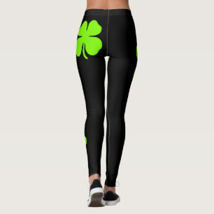 Leggings Quatre guêtres d'Irlandais de trèfle de feuille
