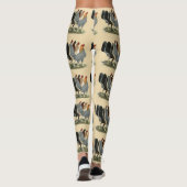 Leggings Quatre poules de combat (Dos)