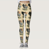Leggings Quatre poules de combat (Devant)