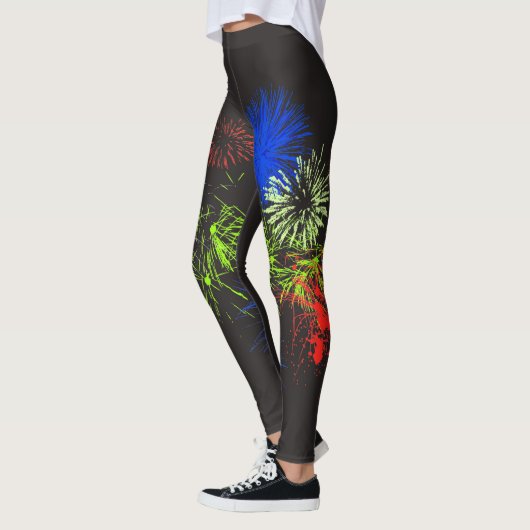 Leggings Quatrième des feux d'artifice de juillet (Gauche)