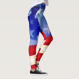 Leggings Quatrième patriotique de jour de vétérans de