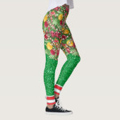 Leggings Quel Amusement D'Être Un Arbre De Noël (Droite)
