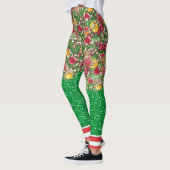 Leggings Quel Amusement D'Être Un Arbre De Noël (Gauche)