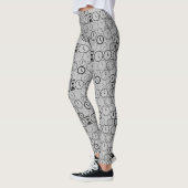 Leggings Quelle heure est-il? wx4 L Gray BG (Gauche)