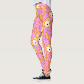 Leggings Quelque chose de louche ! mignon poisson rose arts (Gauche)
