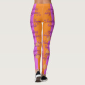 Leggings Quelque Chose De Plus Confortable Taches Orange (Dos)
