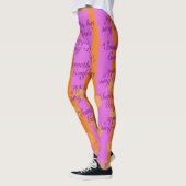 Leggings Quelque Chose De Plus Confortable Taches Orange (Gauche)