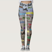 Leggings Qu'est-ce qu'un cheval sauvage (Devant)
