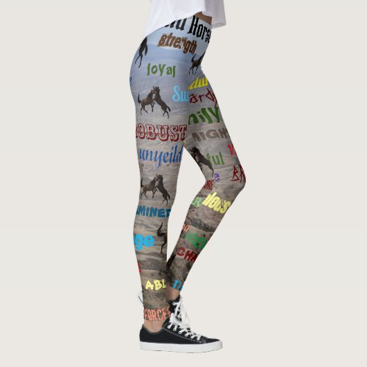 Leggings Qu'est-ce qu'un cheval sauvage (Droite)
