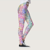 Leggings Question Apprendre Nuage MotssTexte Motif Message (Droite)