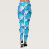 Leggings queue de sirène bleue (Dos)