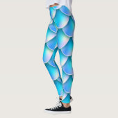 Leggings queue de sirène bleue (Gauche)