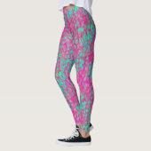 Leggings Queue de sirène Turquoise Rose Motif Écailles de P (Gauche)