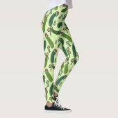 Leggings Quirky Festive Pickles de Noël Motif (Droite)