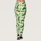 Leggings Quirky Festive Pickles de Noël Motif (Dos)