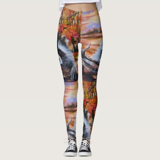 Leggings Raccoon Fall (Devant)
