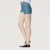 Leggings Raccourcis bleu Denim (Gauche)