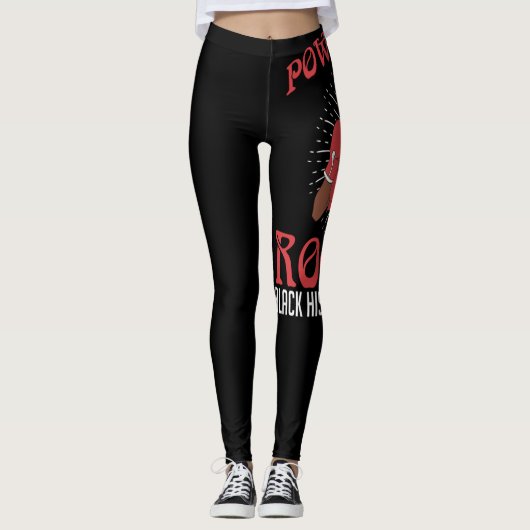 Leggings Racines Puissantes Boxe Mois Histoire Noire pour B (Devant)