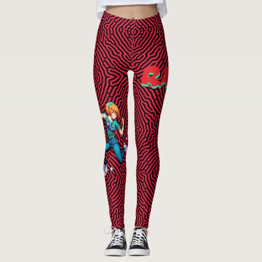 Leggings Rad, fille nerd (Devant)