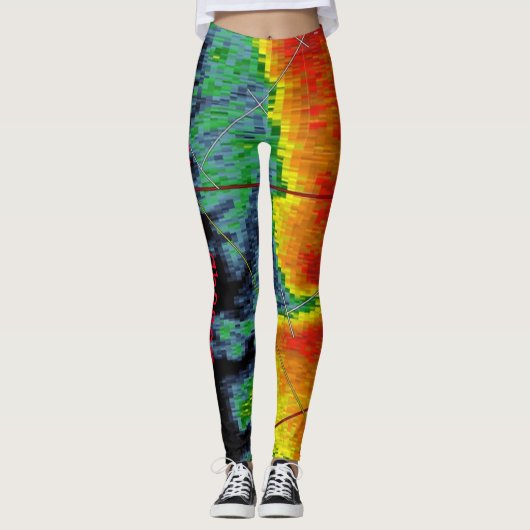 Leggings Radar de chasseur de tempête (Devant)