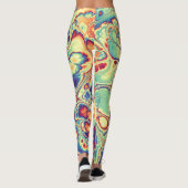 Leggings Radiance de marbre tropical (Dos)