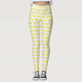 Leggings Rafraîchir Lemonade Jaune Citron Ade Pitcher Boire (Devant)