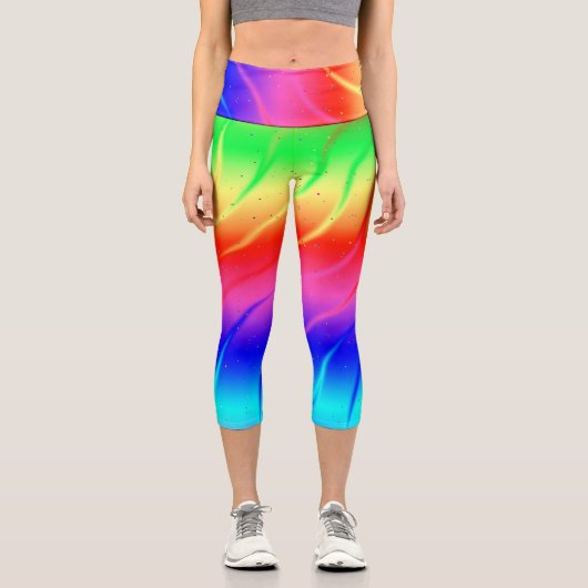 Leggings Rainbow Capri brillants (Recto)