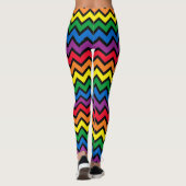 Leggings Rainbow Chevron noir (Dos)