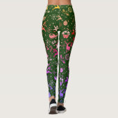 Leggings Rainbow Christmas Element Motif Vert (Dos)