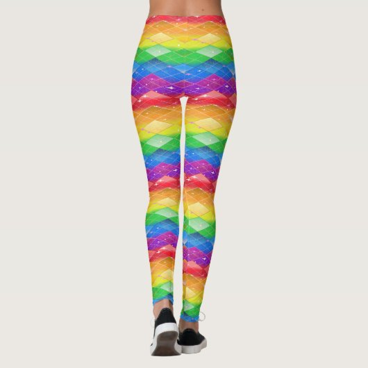 Leggings Rainbow Diamond Pride Jacquard Éperche Sirène (Dos)