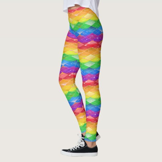 Leggings Rainbow Diamond Pride Jacquard Éperche Sirène (Gauche)