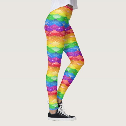 Leggings Rainbow Diamond Pride Jacquard Éperche Sirène (Droite)