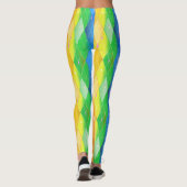 Leggings Rainbow Diamond Pride Jacquard Sparkle Arlequin (Dos)