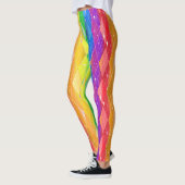 Leggings Rainbow Diamond Pride Jacquard Sparkle Arlequin (Gauche)