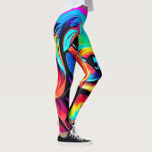 Leggings Rainbow Dog Portrait Art (Droite)