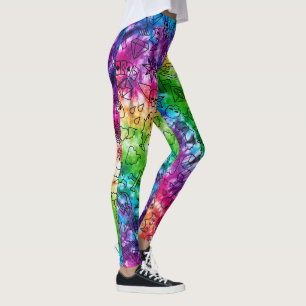 Leggings Rainbow Doodle