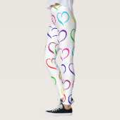 Leggings Rainbow Heart Print, Saint-Valentin (Gauche)