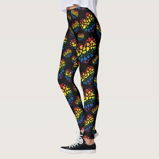 Leggings Rainbow Hearts (Gauche)