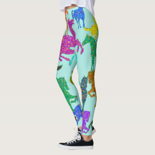 Leggings Rainbow Horses