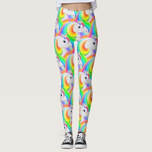 Leggings Rainbow LGBT Princess Unicorn (Devant)