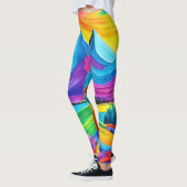 Leggings Rainbow Mountain Majesty Art (Gauche)