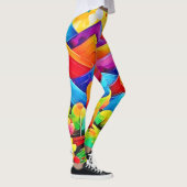 Leggings Rainbow Mountains Paysage Abstrait (Droite)