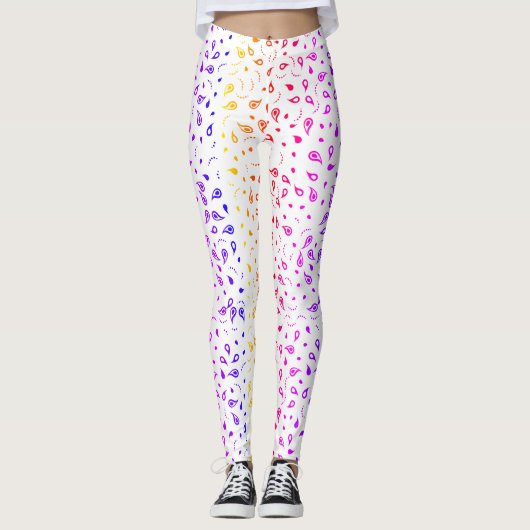 Leggings Rainbow Paisley (Devant)