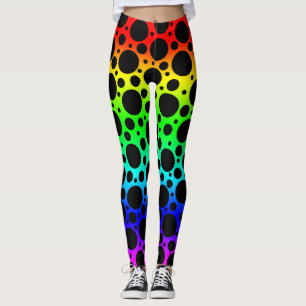 Leggings Rainbow Polka