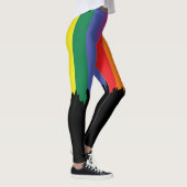 Leggings Rainbow Pride exécution peinture nouveauté amusant (Droite)